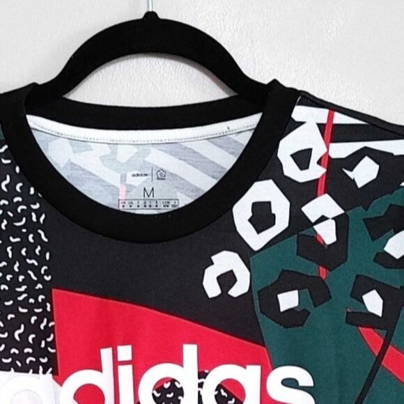 Adidas x Farm Rio Graphic All Over Print T-Shirt Tee Womens Medium - Picture 4 of 6